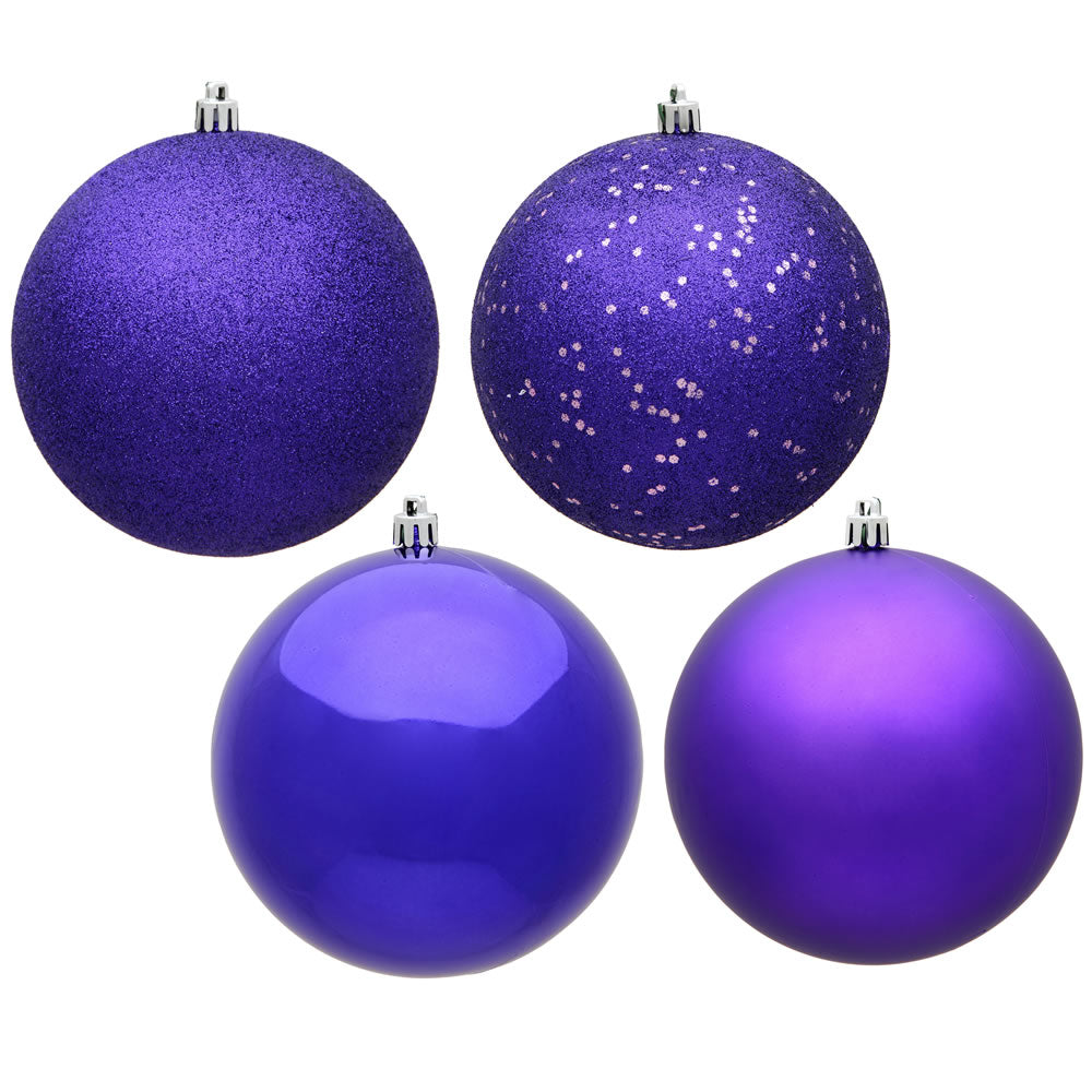 Vickerman 3” Purple Ball 4 Finish Asst 16/Bx - N590866