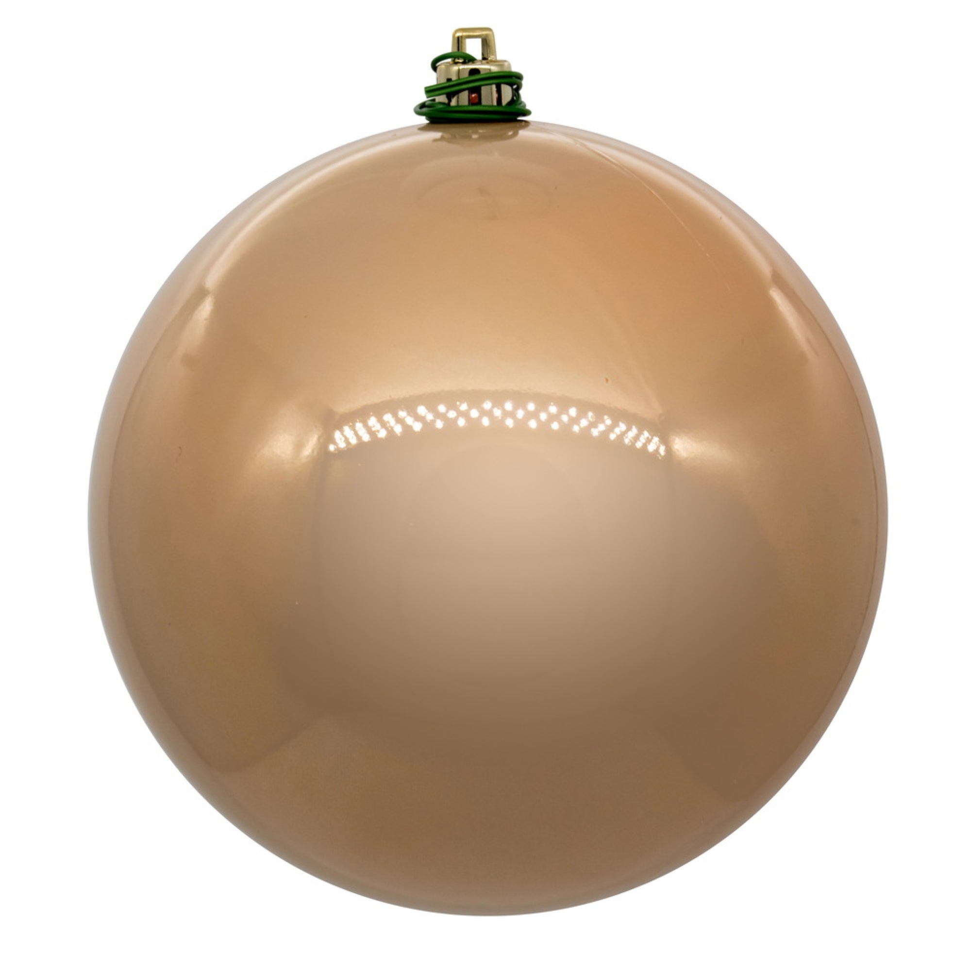 Vickerman 3″ Cafe Latte Pearl UV Drilled Ball Ornament 12 per bag.