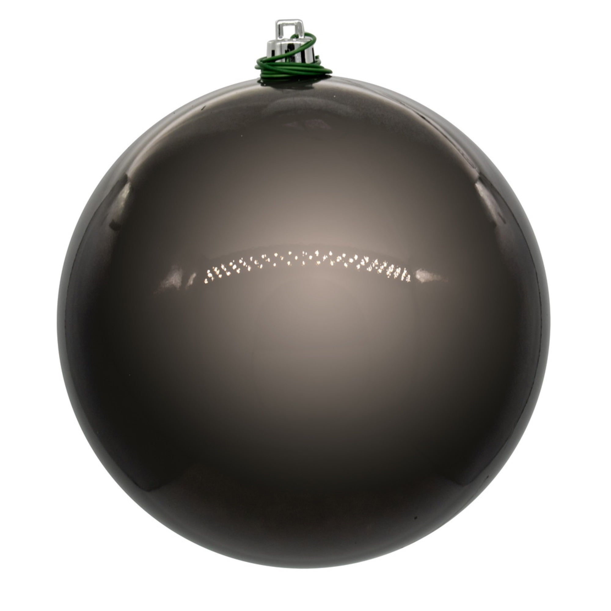 Vickerman 3″ Gunmetal Pearl UV Drilled Ball Ornament 12 per bag.