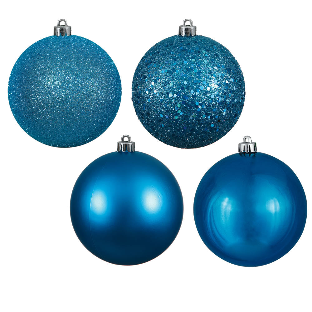 Vickerman 4″ Turquoise 4 Finish Ball Asst 12/Bx - N591012A