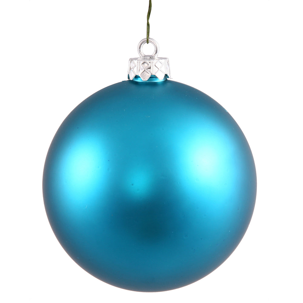 Vickerman 4″ Turquoise Matte Ball UV Drilled 6/Bag - N591012DMV