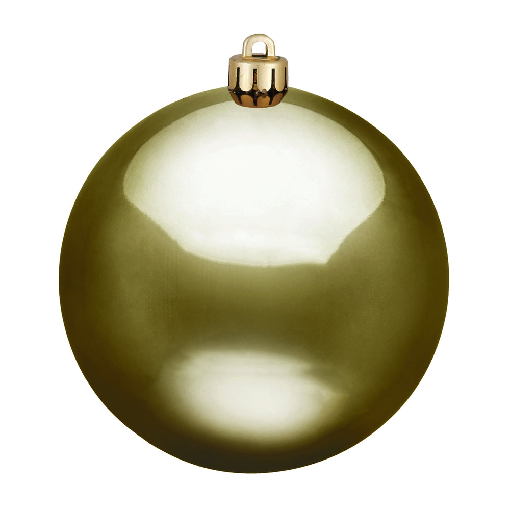 Vickerman 4″ Olive Shiny Ball UV Drilled 6/Bag - N591014DSV