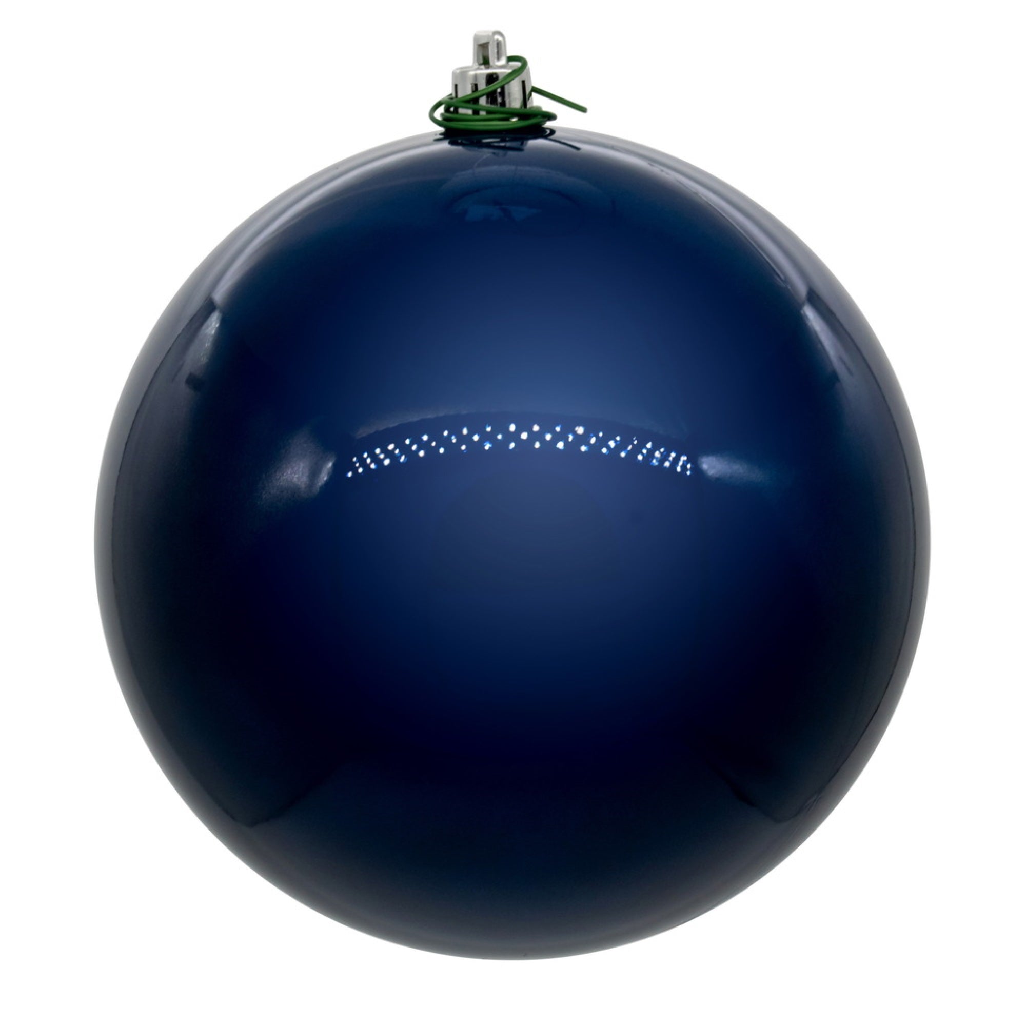 Vickerman 4″ Midnight Blue Pearl UV Drilled Ball Ornament 6 per bag.