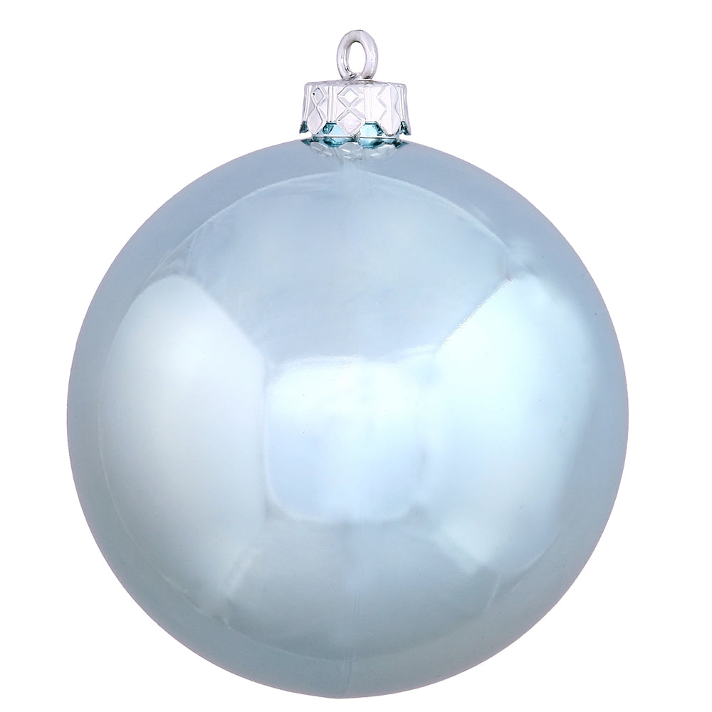 Vickerman 4″ Baby Blue Shiny Ball UV Drilled 6/Bag - N591032DSV