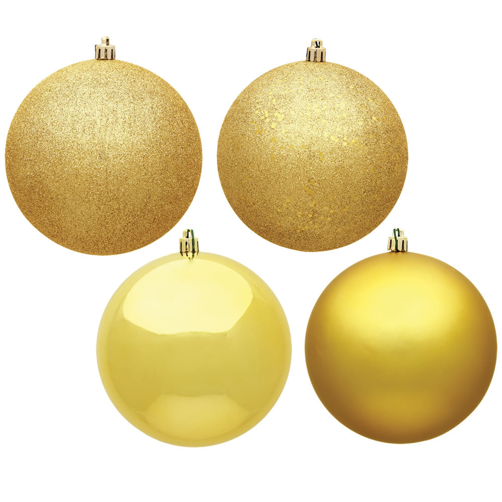 Vickerman 4″ Honey Gold 4 Finish Orn Asst 12/Box - N591037A