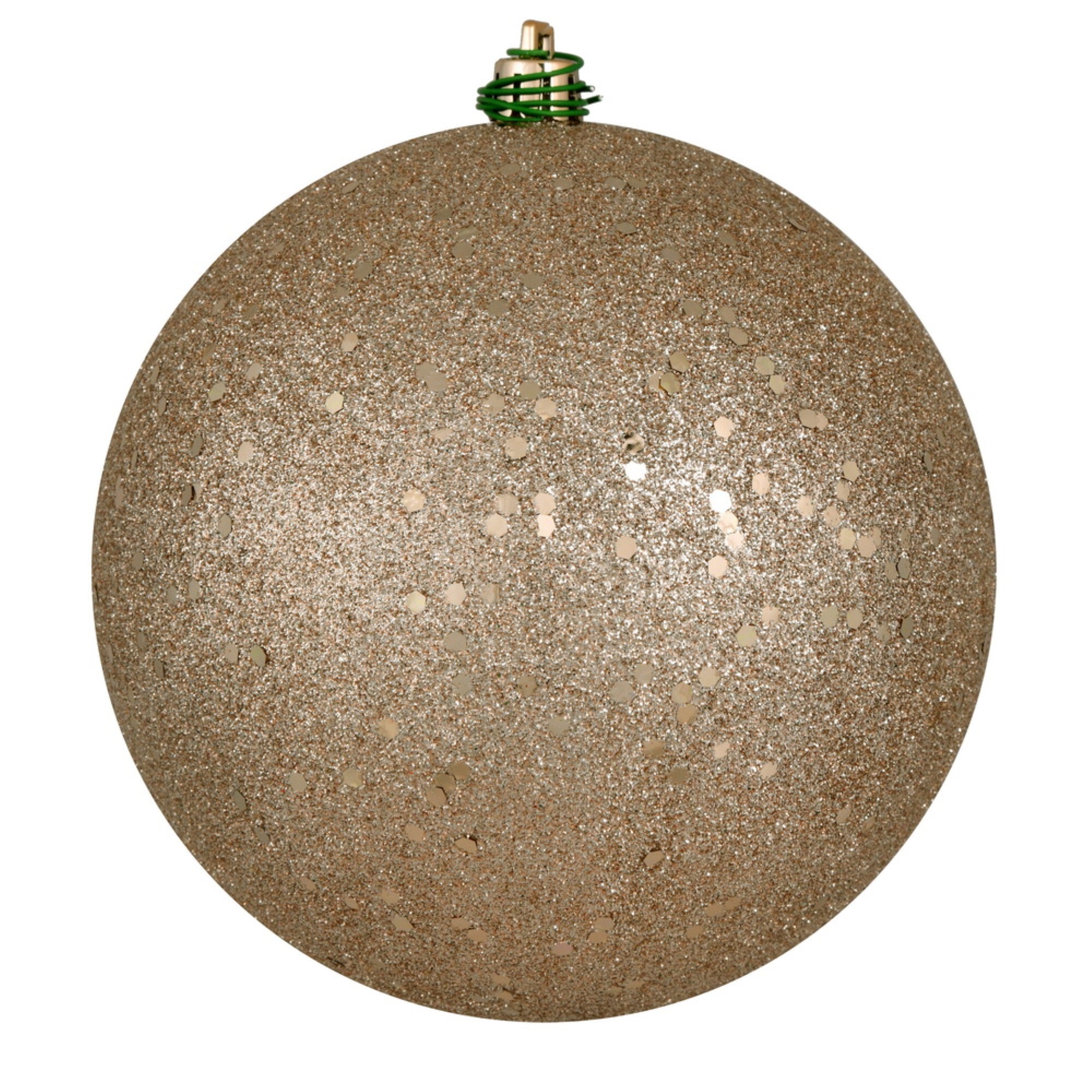 4” Oat Sequin Ball Drilled 6/Bag