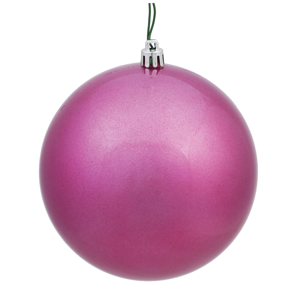 Vickerman 4″ Mauve Candy Ball UV Drilled 6/Bg - N591045DCV