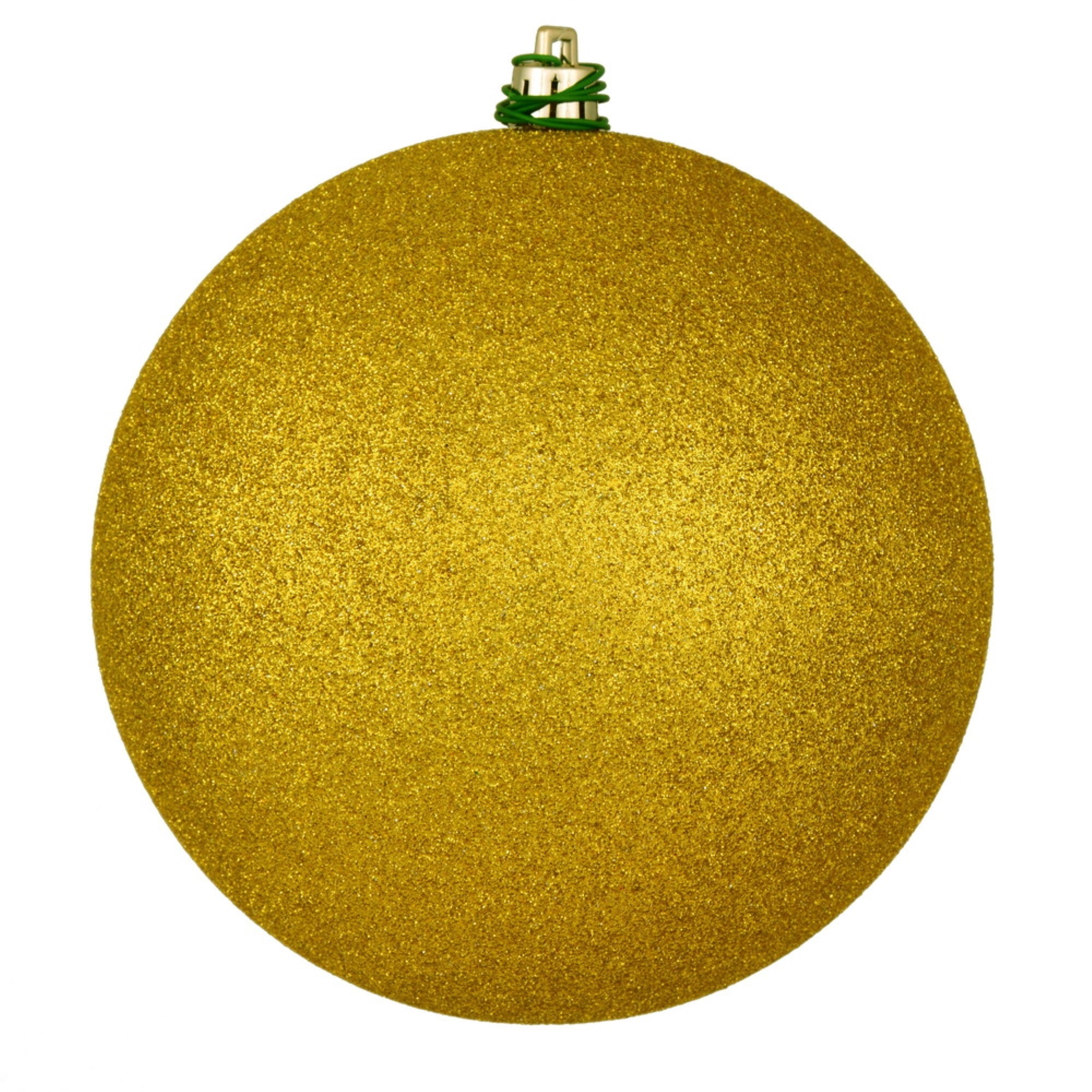 4” Medallion Glitter Ball Drilled 6/Bag
