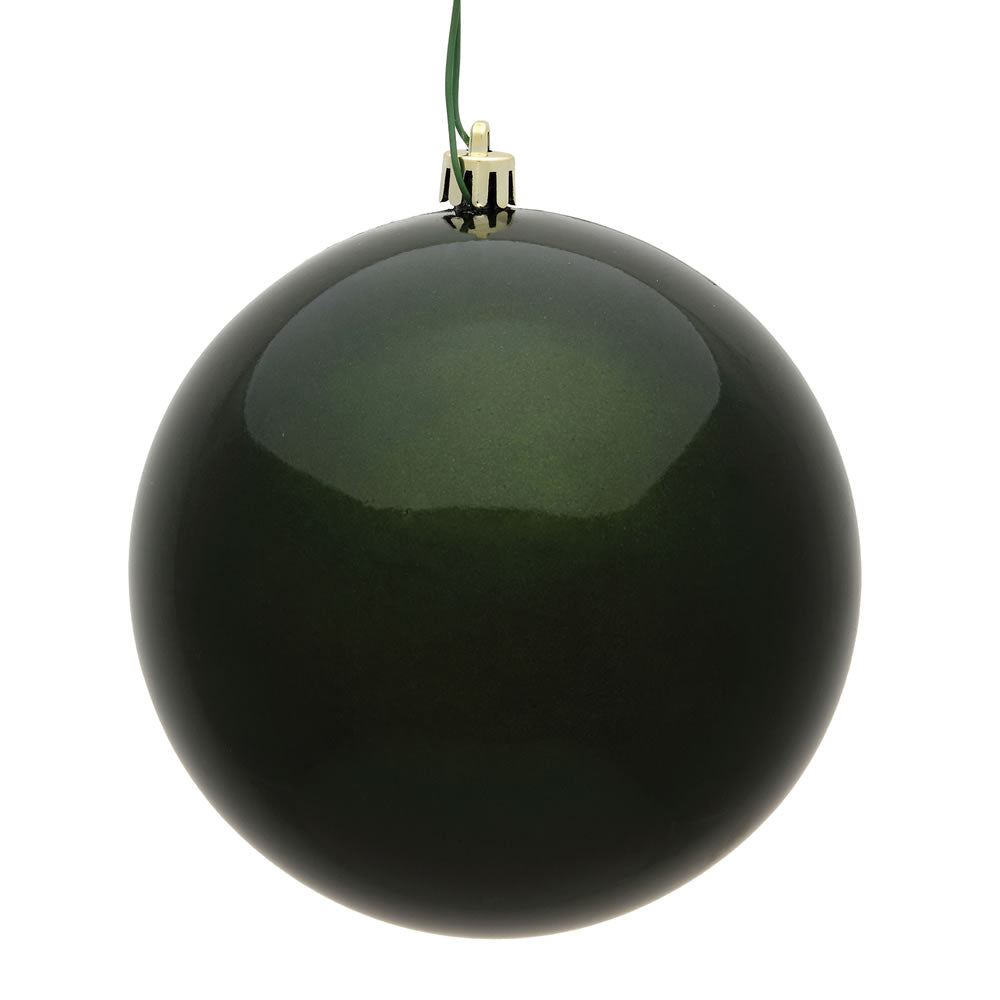 Vickerman 4” Moss Green Candy Ball UV 6/Bag - N591064DCV