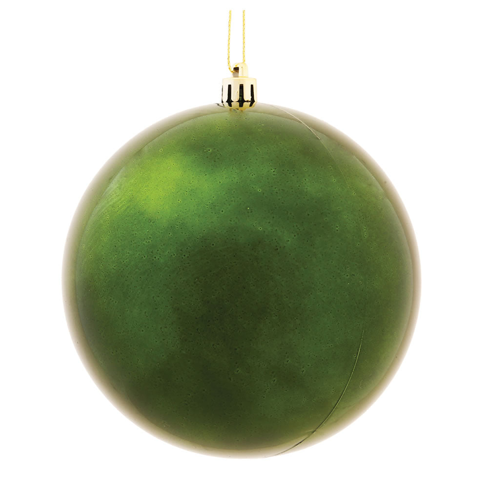 Vickerman 4” Moss Green Shiny Ball UV 6/Bag - N591064DSV
