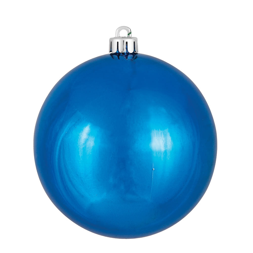 Vickerman 4.75″ Blue Shiny Ball UV Drilled 4/Bag - N591202DSV
