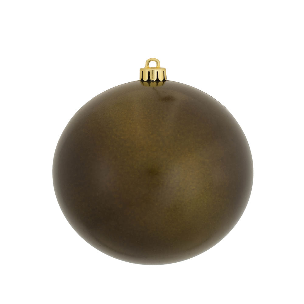 Vickerman 4.75″ Olive Candy Ball UV Drilled 4/Bag - N591214DCV