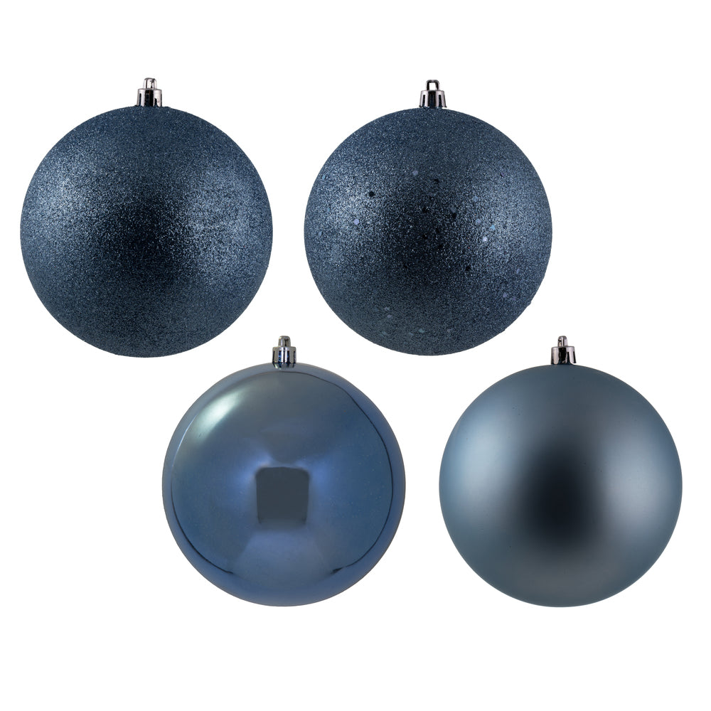 Vickerman 4.75” Periwinkle 4 Finish Ball Asst 4Box - N591229A