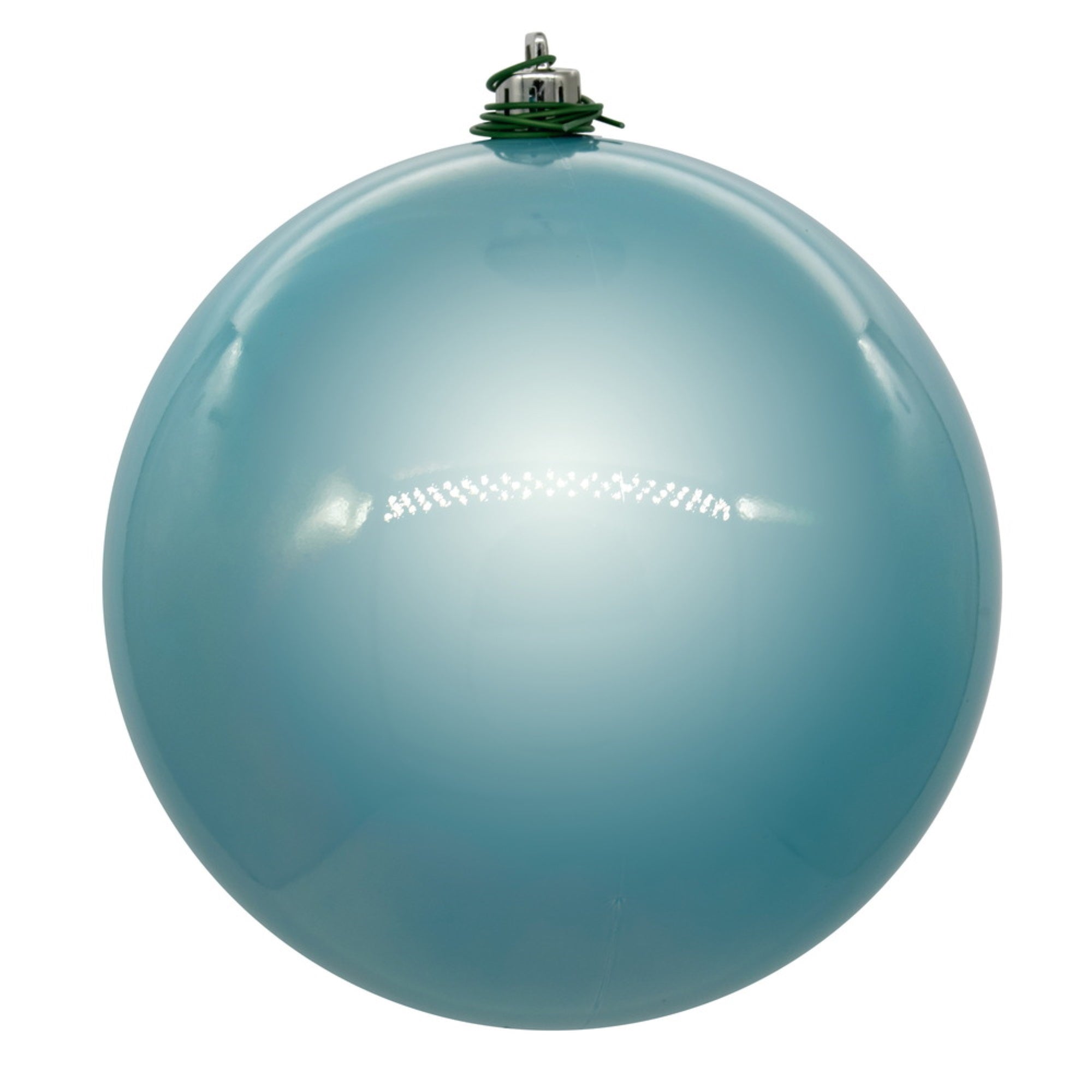 Vickerman 4.75″ Baby Blue Pearl UV Drilled Ball Ornament 4 per bag.
