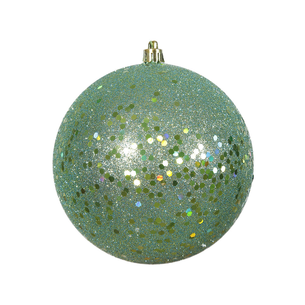 Vickerman 4.75” Seafoam Sequin Ball Drilled 4Bag - N591244DQ