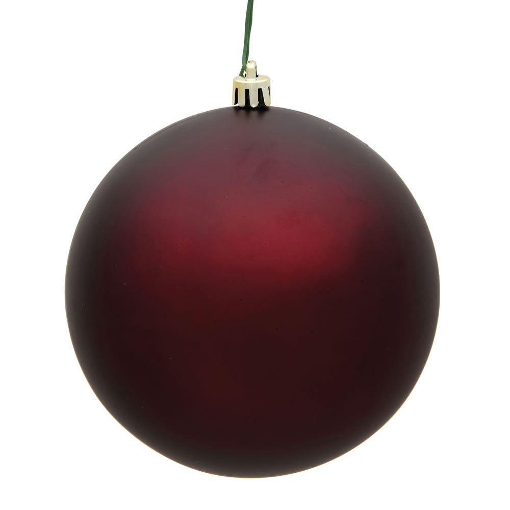 Vickerman 4.75” Burgundy Matte Ball UV 4/Bag - N591265DMV