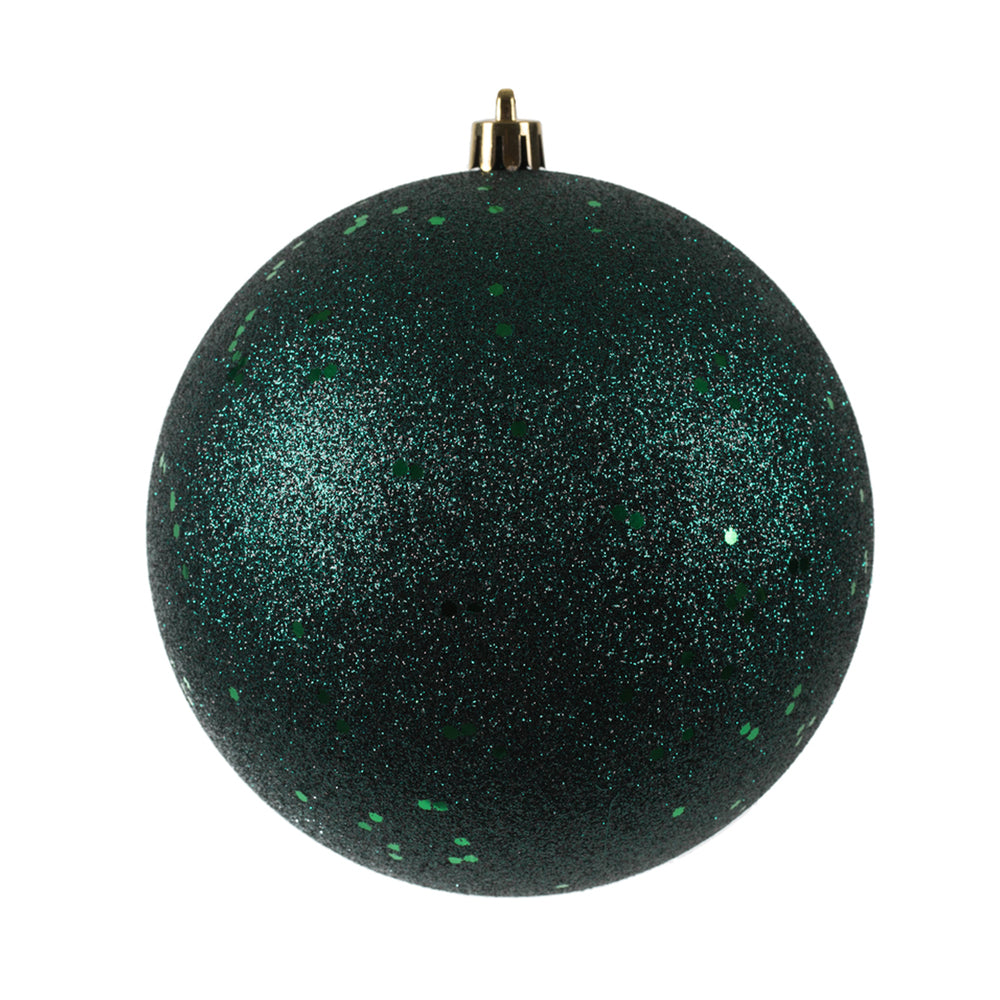 Vickerman 4.75” Midnt Green Sequin Ball Drill 4Bag - N591274DQ