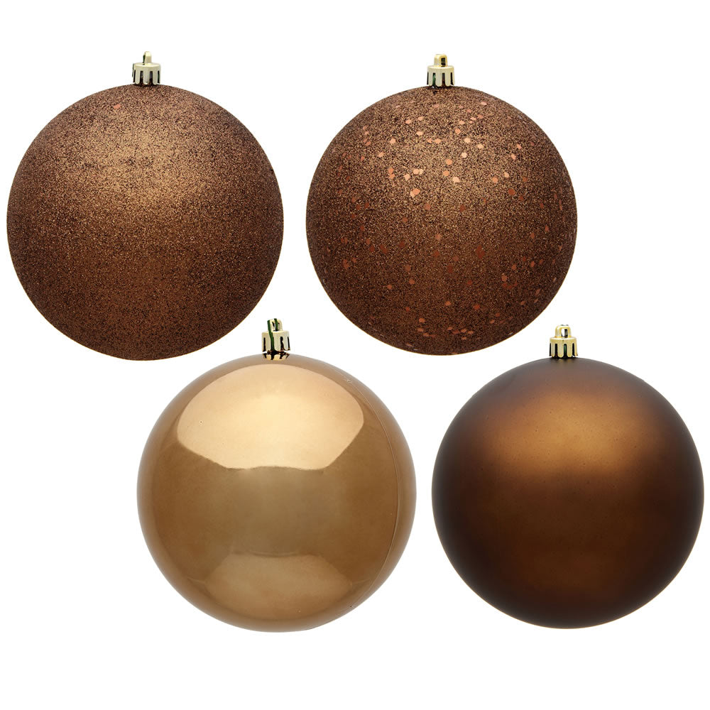 Vickerman 4.75” Mocha Ball 4 Finish Asst 4/Bx - N591276A