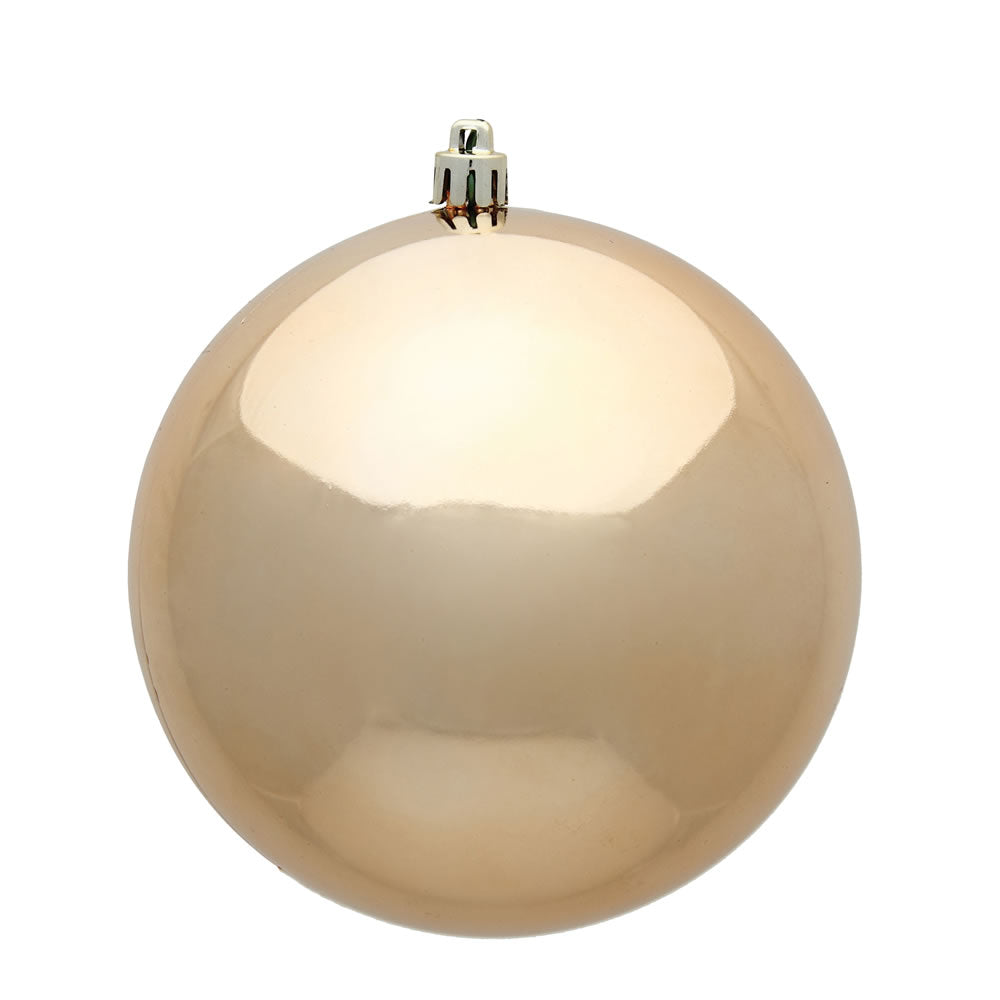 Vickerman 4.75” Cafe Latte Shiny Ball UV 4/Bag - N591280DSV