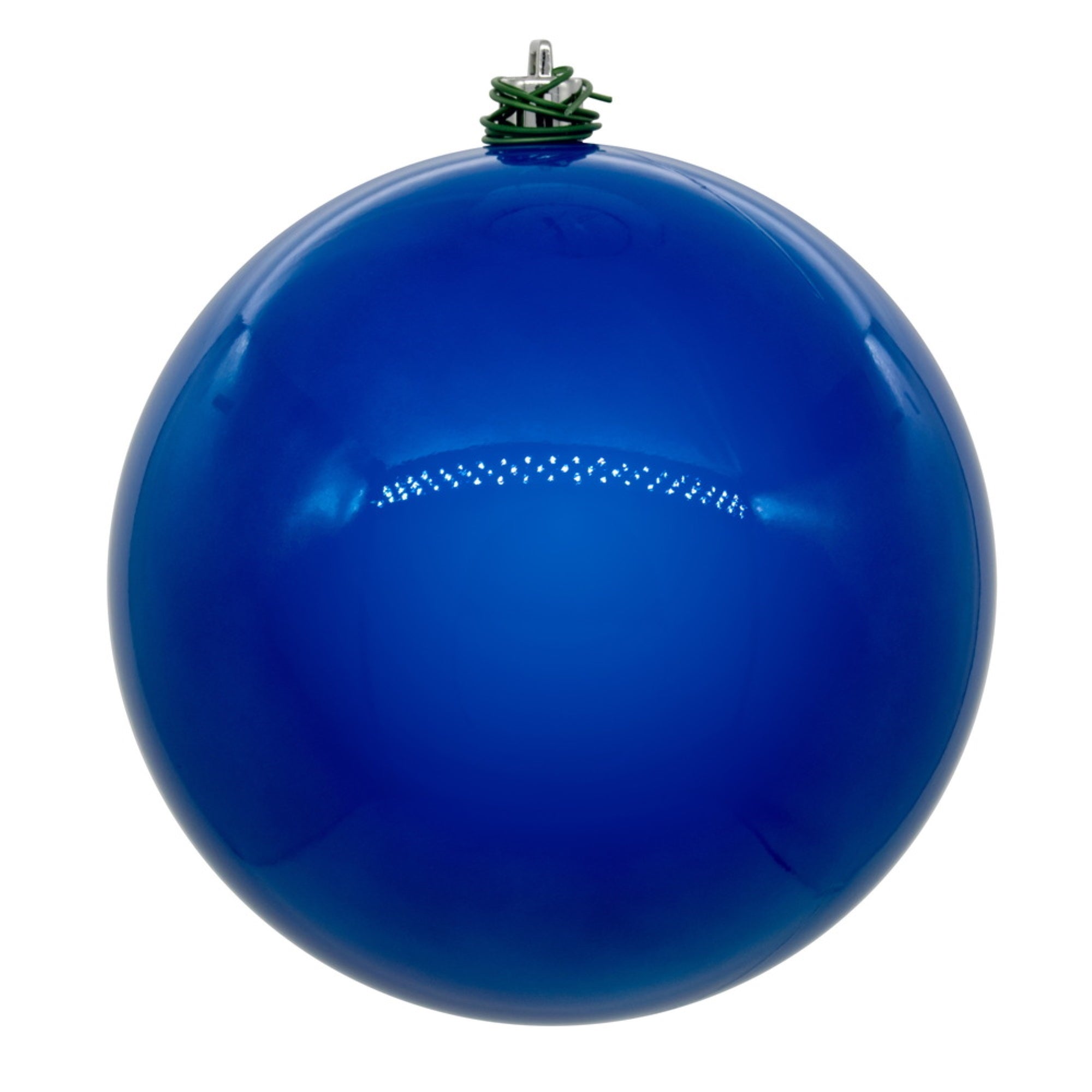 Vickerman 6″ Blue Pearl UV Drilled Ball Ornament 4 per bag.