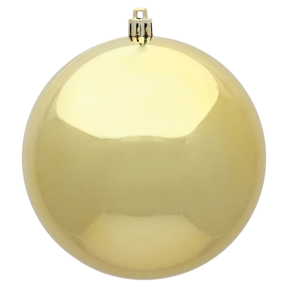 Vickerman 6″ Gold Shiny Ball UV Drilled 4/Bag - N591508DSV