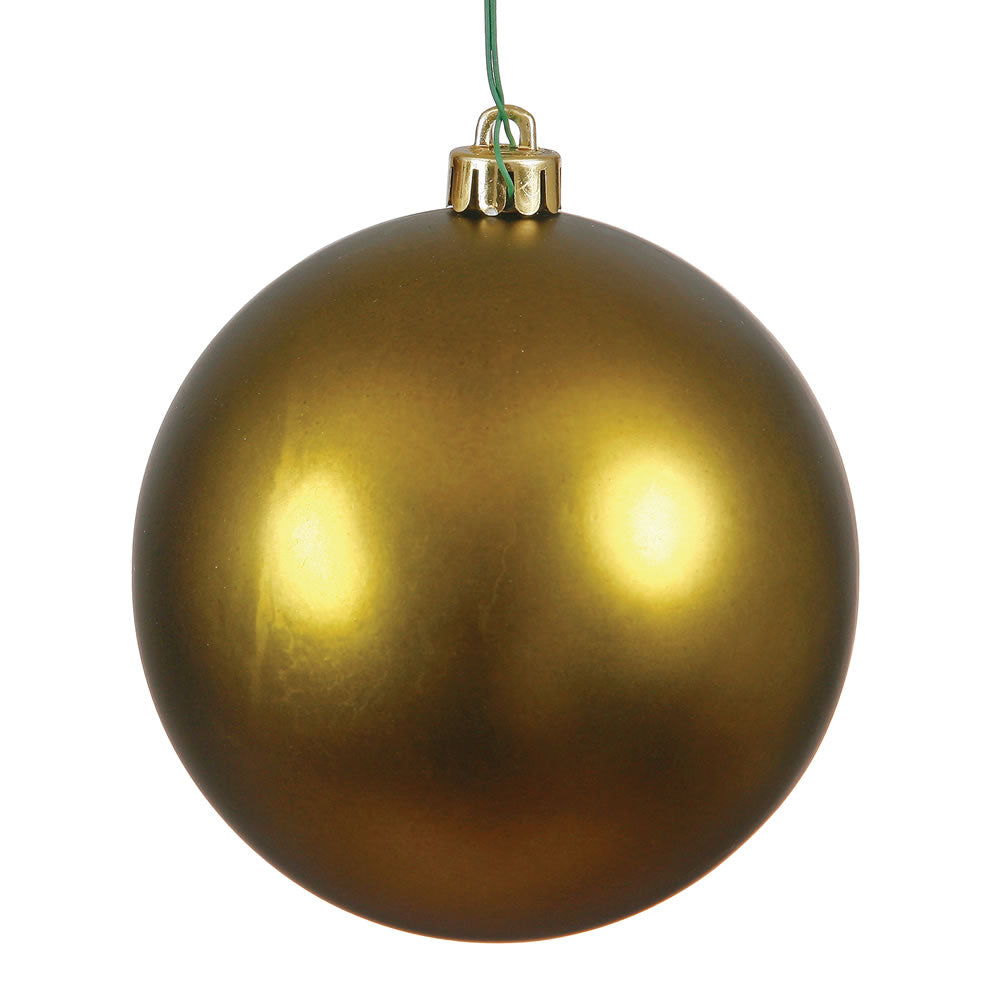 Vickerman 6″ Olive Matte Ball UV Drilled 4/Bag - N591514DMV