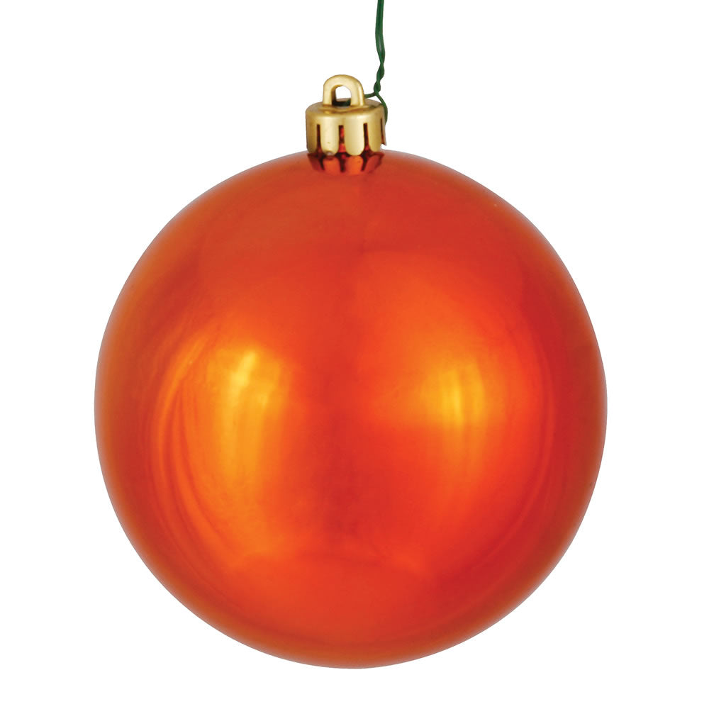 Vickerman 6″ Burnish Orange Shiny Ball UV 4/Bag - N591518DSV