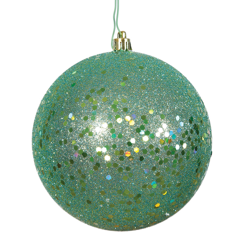 Vickerman 6″ Seafoam Sequin Ball Drilled 4/Bag - N591544DQ