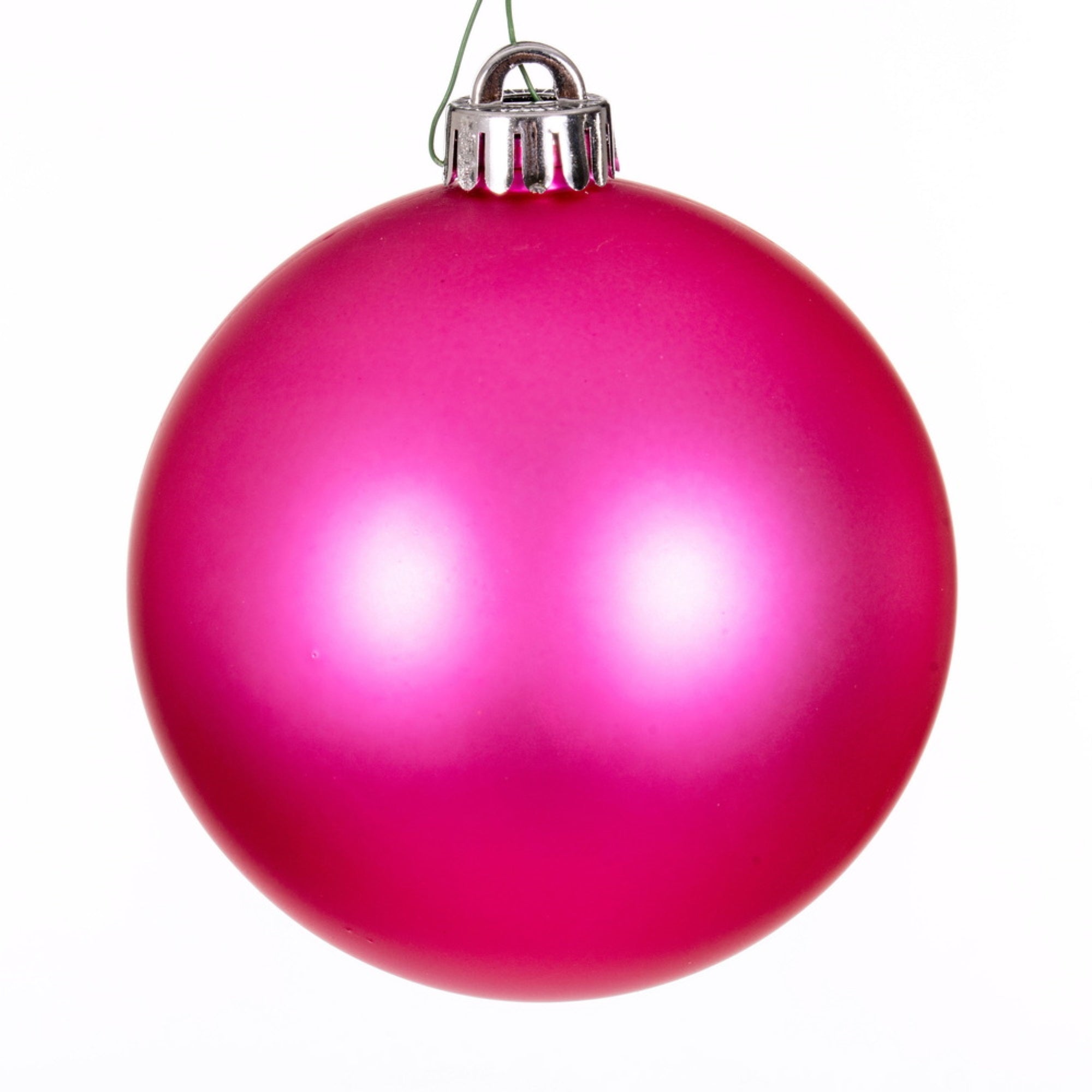 6″ Hot Pink Matte Ball UV Drilled 4/Bag