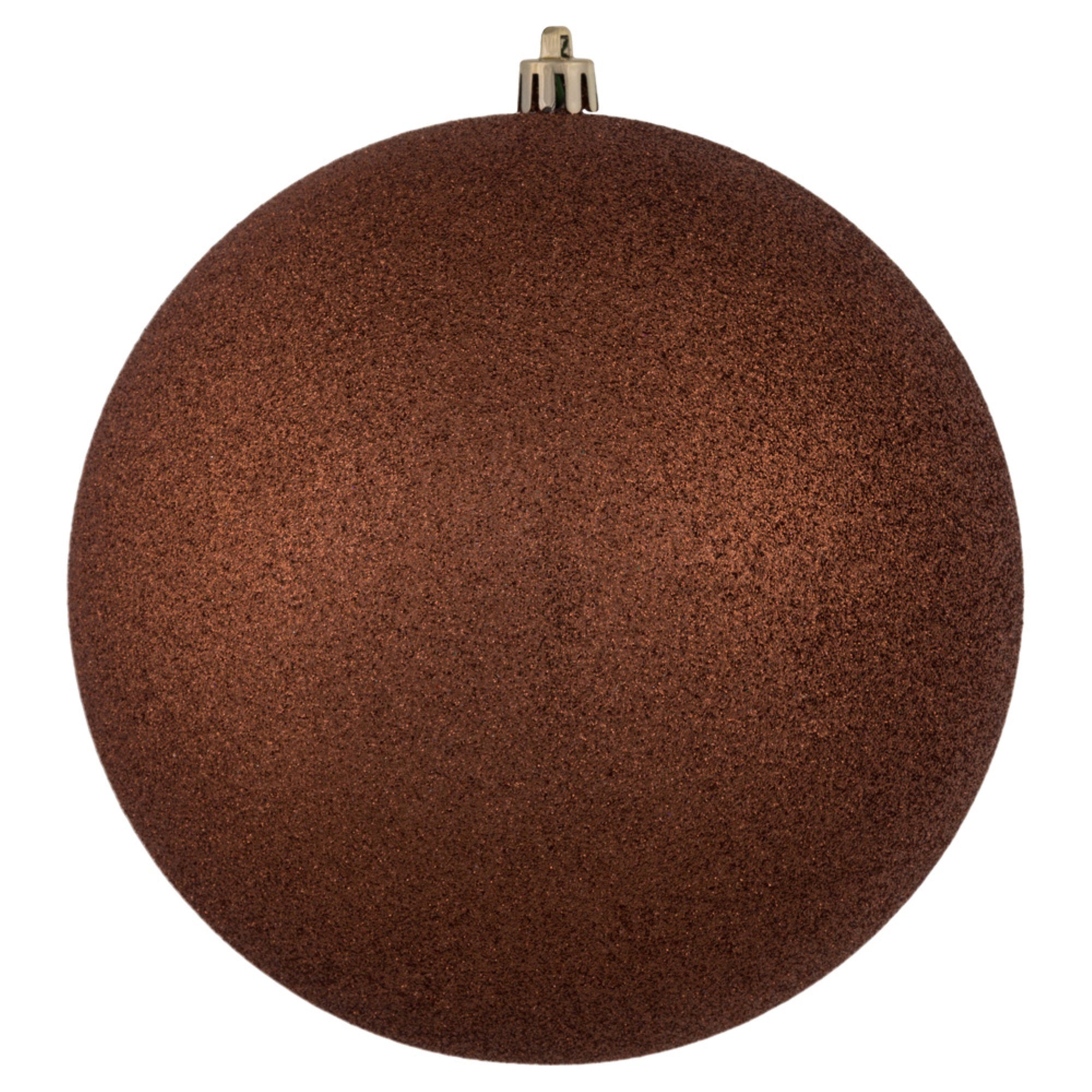 6” Coral Glitter Ball Drilled 4/Bag