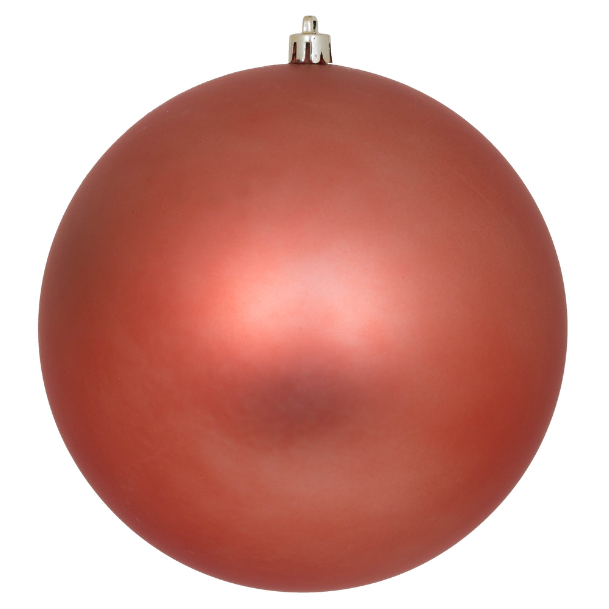 6″ Coral Matte Ball UV Drilled 4/Bag