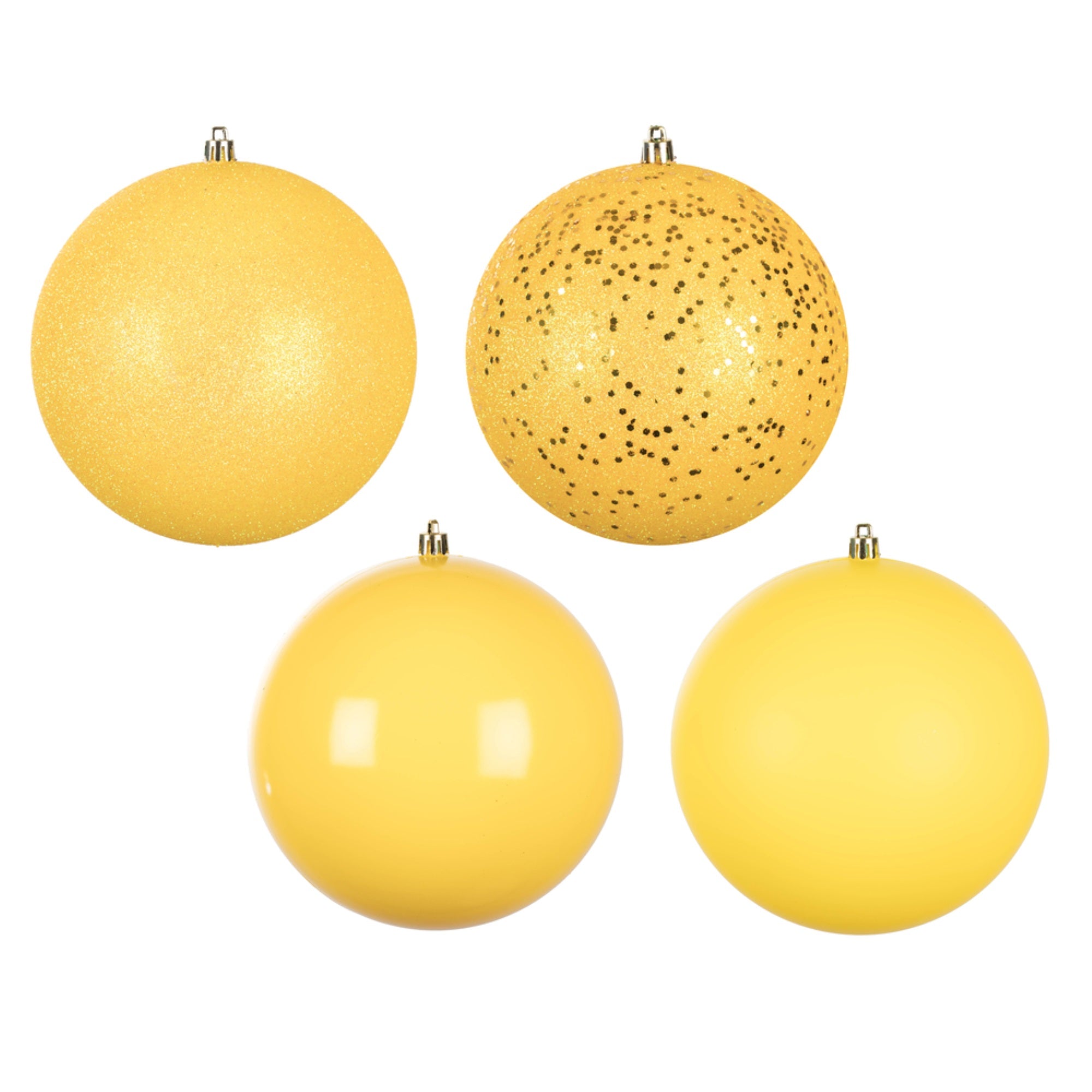 6” Yellow Ball 4-Finish Asst 4/Bag