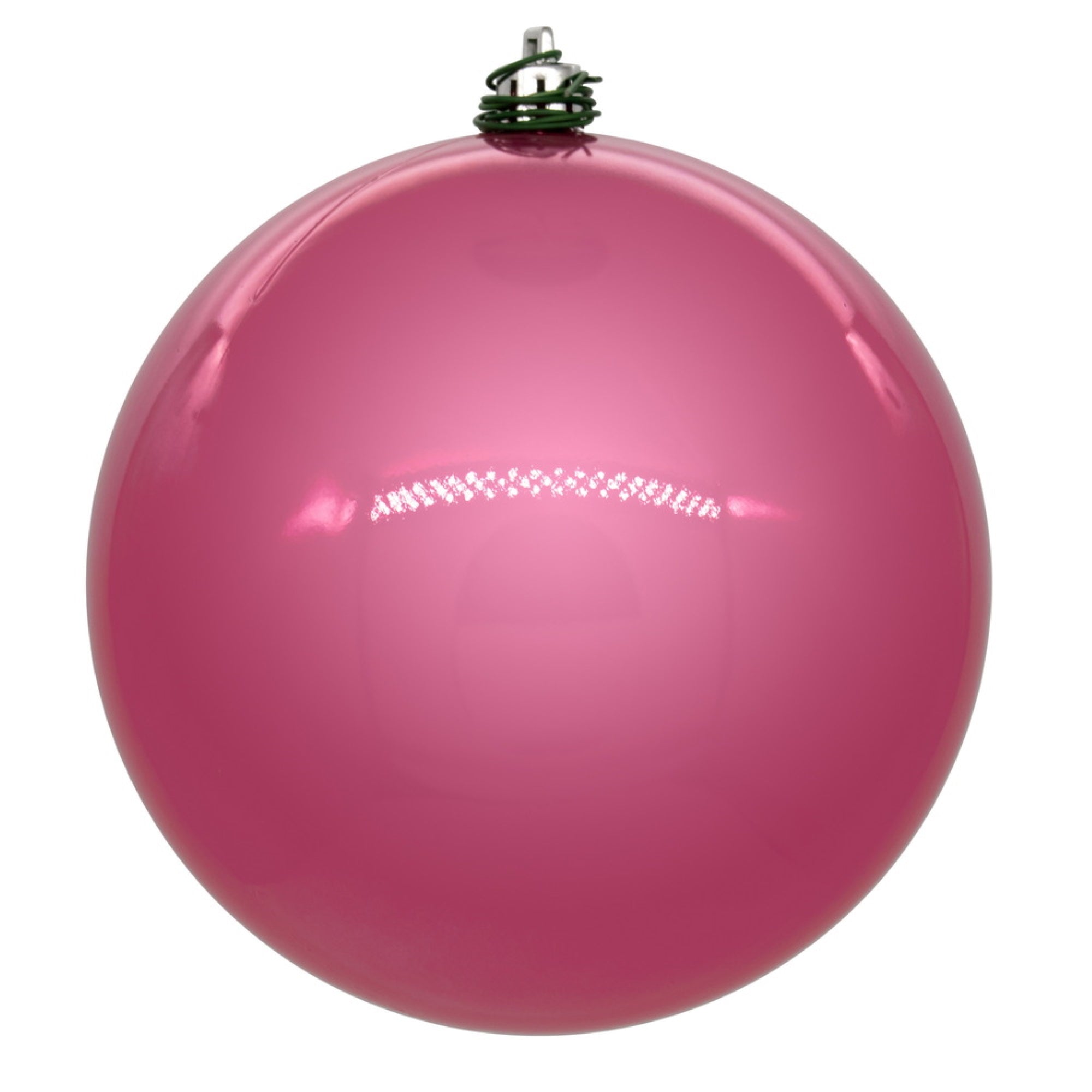 Vickerman 6″ Pink Pearl UV Drilled Ball Ornament 4 per bag.
