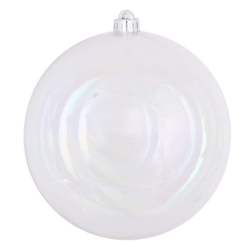 Vickerman 8″ Clear Iridescent Ball Drilled Cap - N592000D