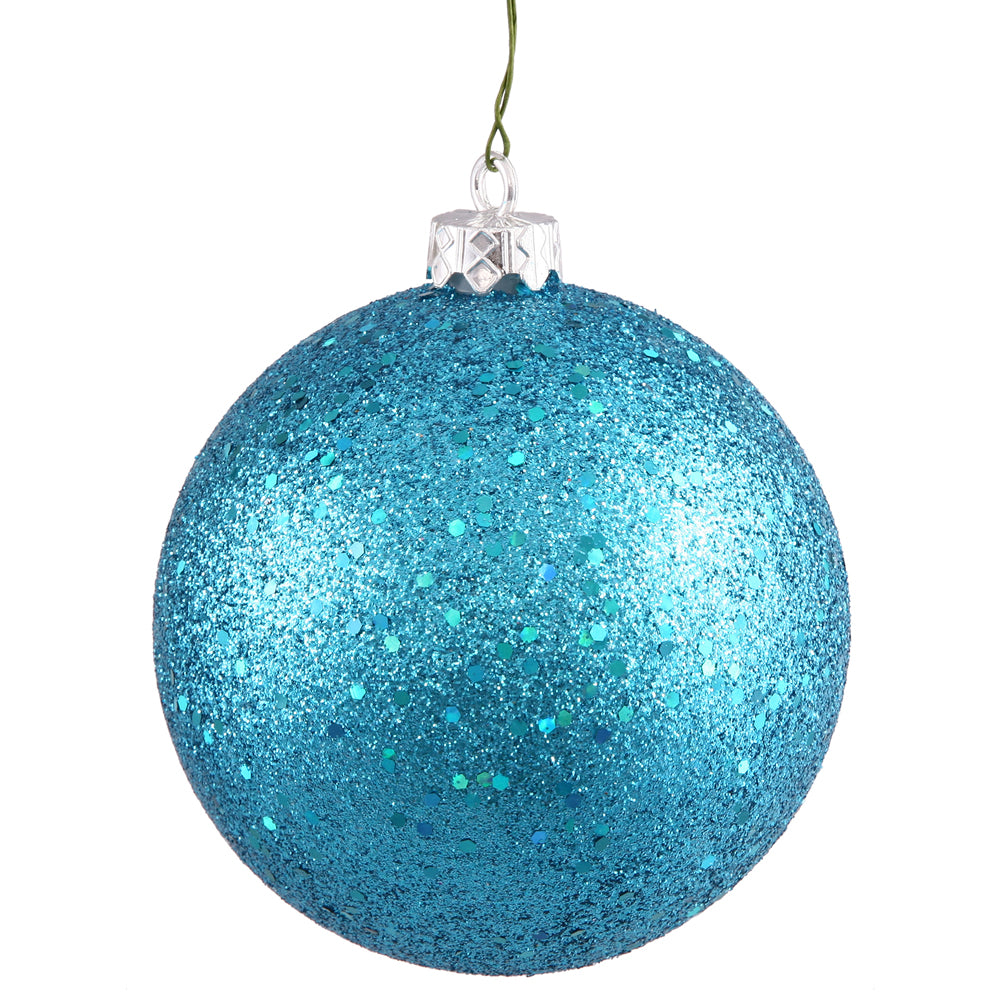 Vickerman 8″ Turquoise Sequin Ball Drilled Cap - N592012DQ