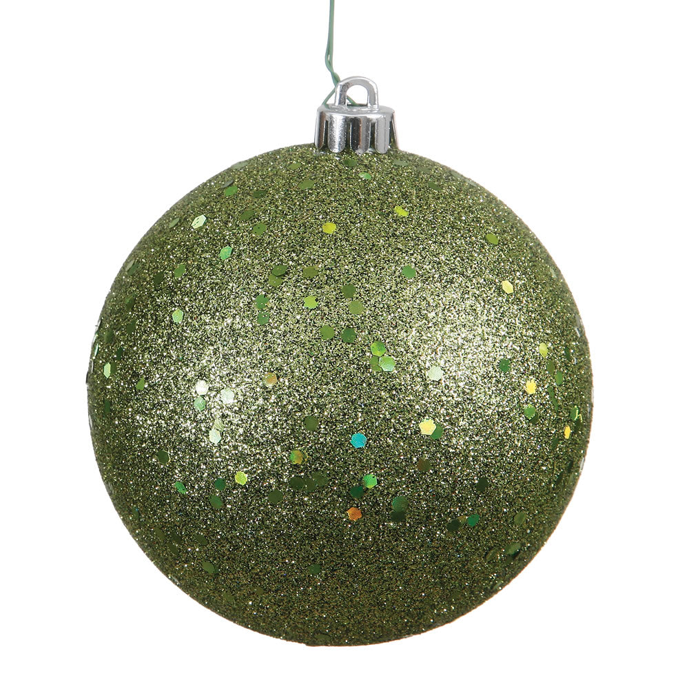 Vickerman 8″ Olive Sequin Ball Drilled Cap - N592014DQ