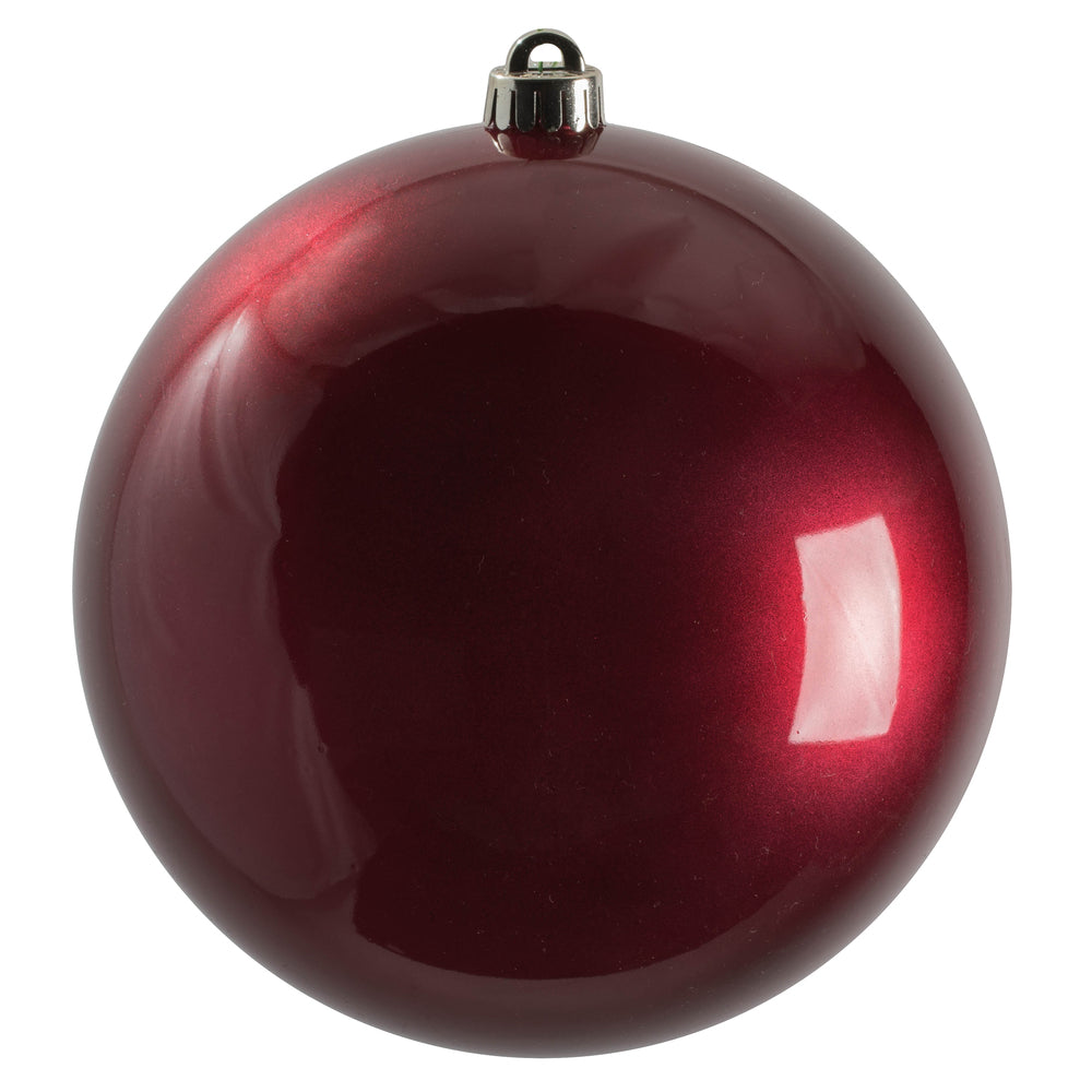 Vickerman 8” Berry Red Candy Ball UV Drilled 1/Bg - N592021DCV