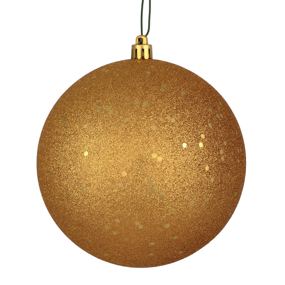 Vickerman 8” Copper/Gold Sequin Ball Drilled - N592033DQ