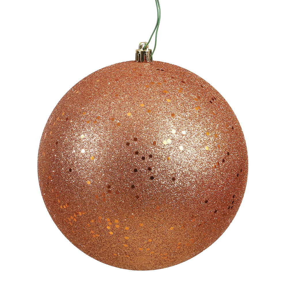 Vickerman 8″ Rose Gold Sequin Ball Drilled Cap - N592058DQ