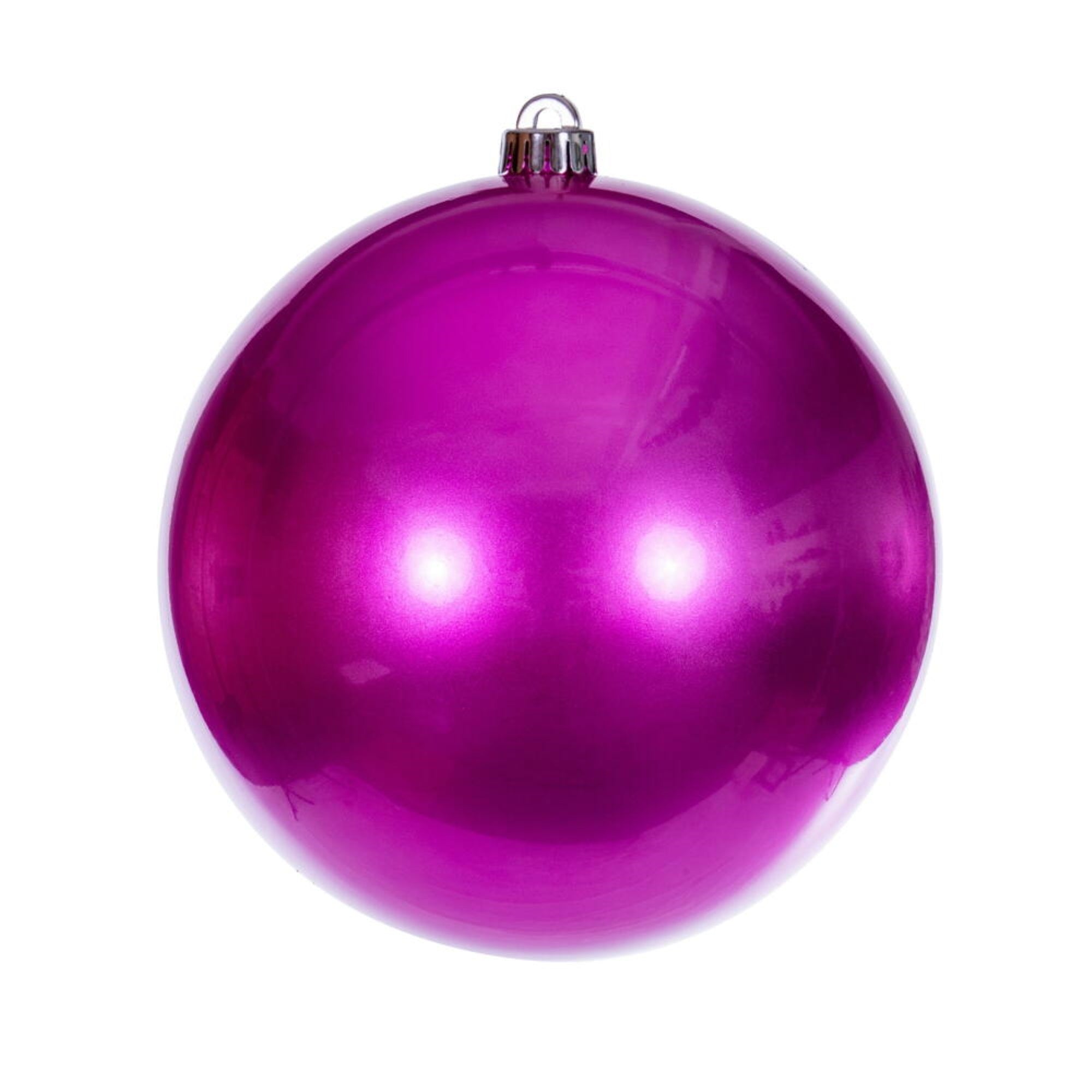 8” Hot Pink Candy Ball UV Drilled Cap
