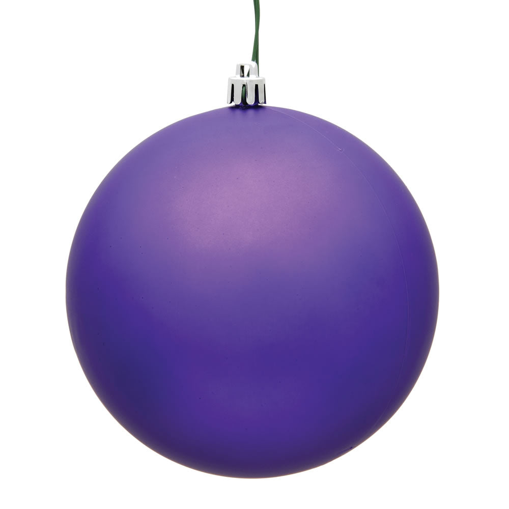 Vickerman 8” Purple Matte Ball UV Drilled Cap - N592066DMV
