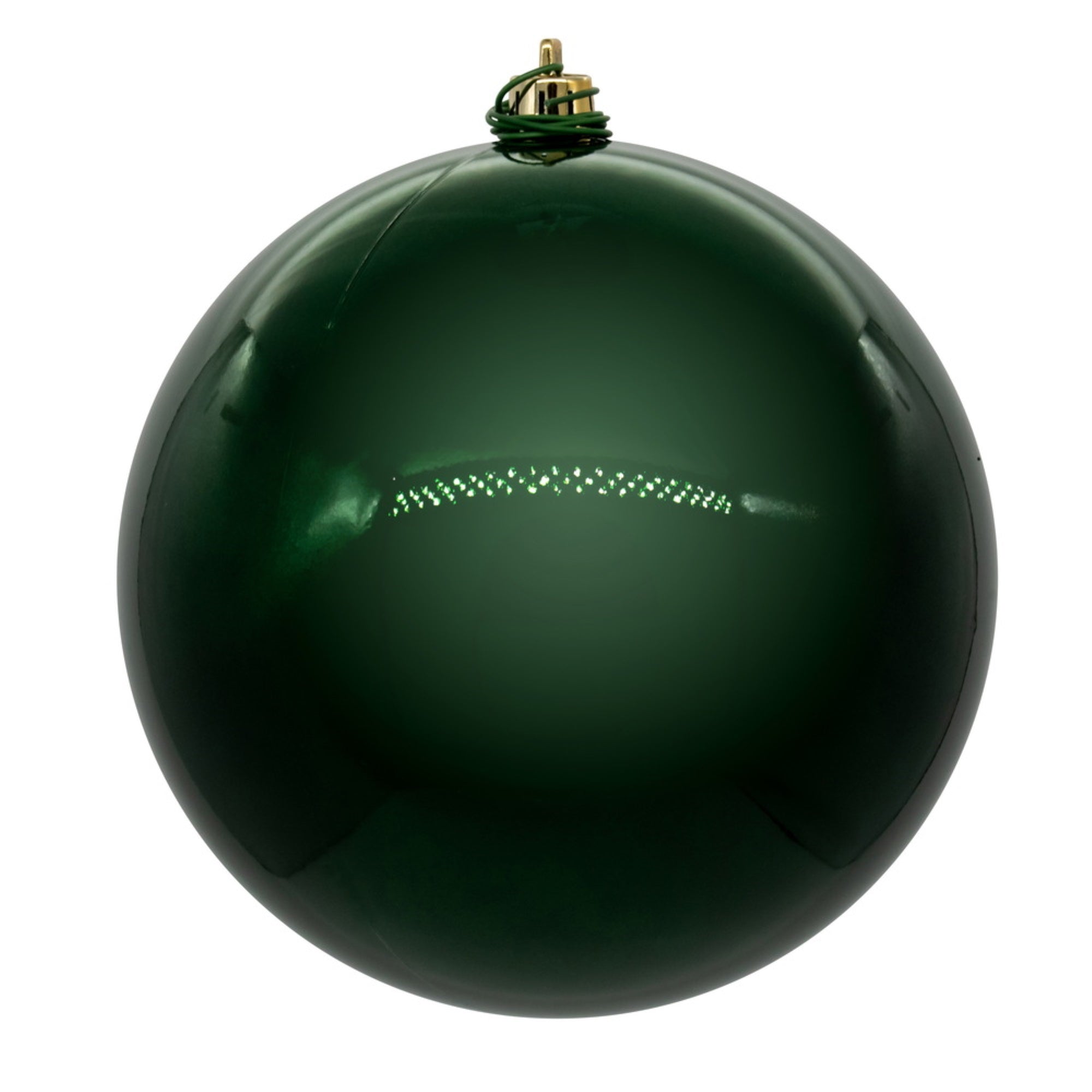 Vickerman 8″ Midnight Green Pearl UV Drilled Ball Ornament 1 per bag.