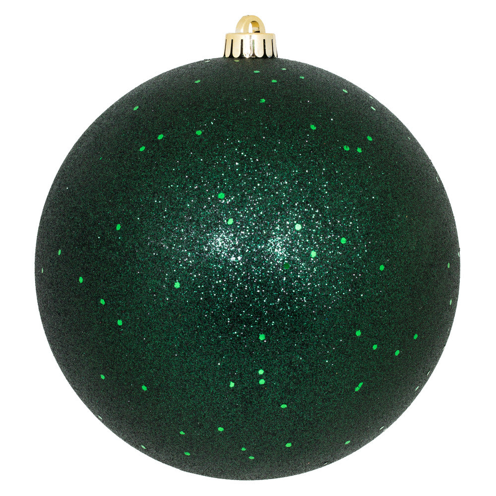 Vickerman 8” Midnt Green Sequin Ball Drilled Cap - N592074DQ