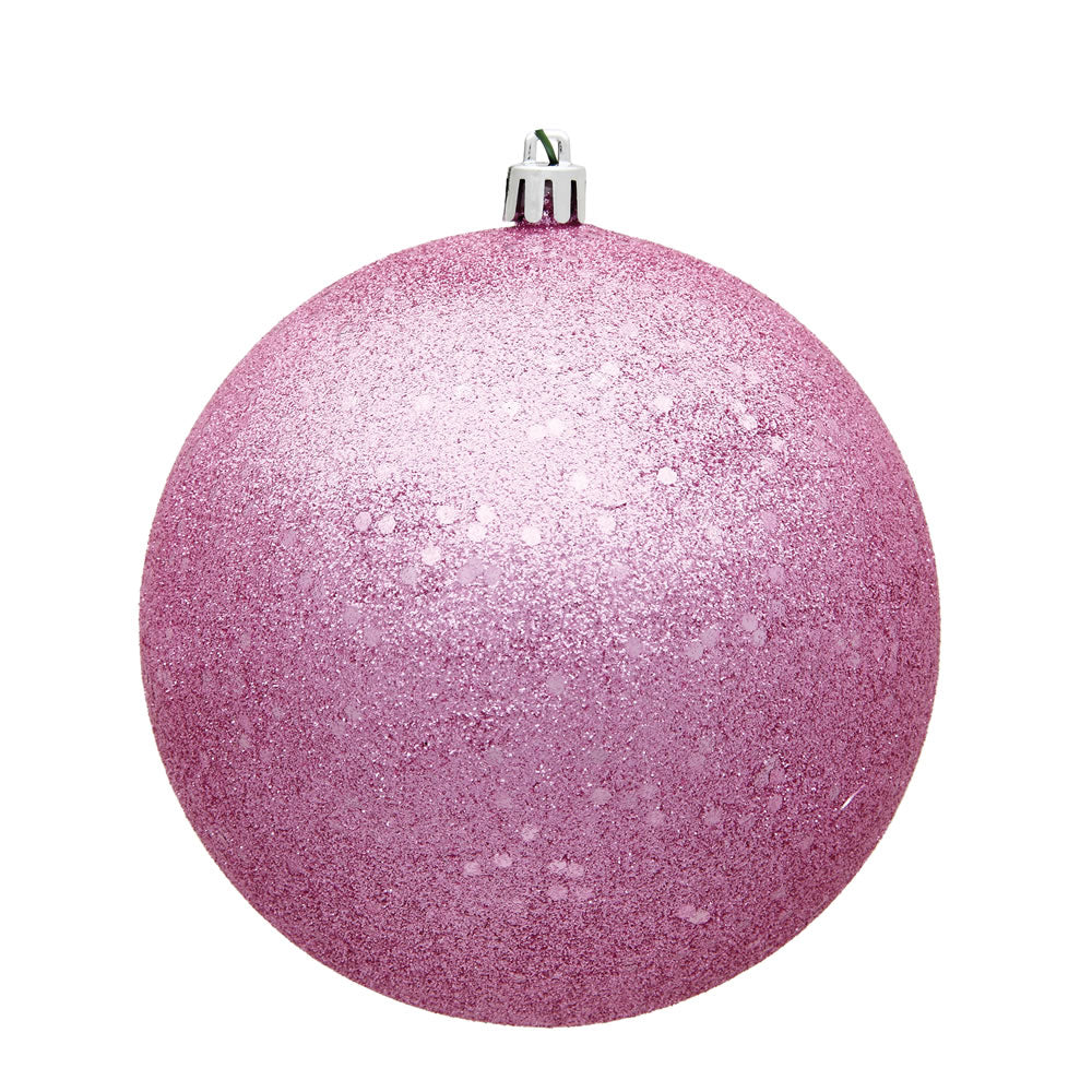 Vickerman 8” Pink Sequin Ball Drilled Cap - N592079DQ