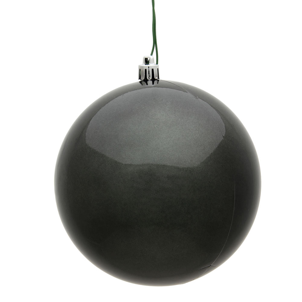 Vickerman 8” Pewter Candy Ball UV Drilled Cap - N592087DCV