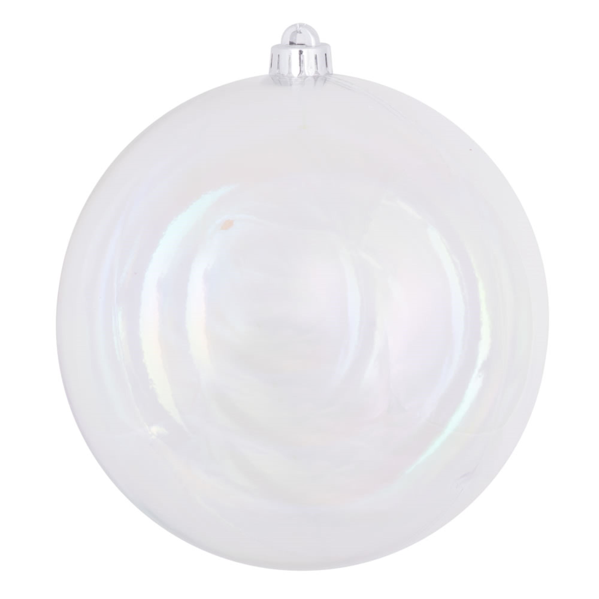 10″ Clear Iridescent Ball Drilled Cap