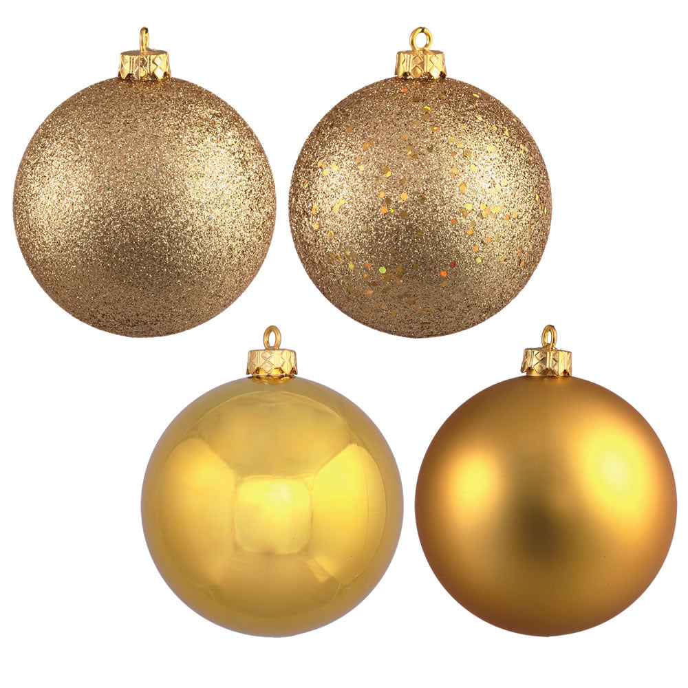 Vickerman 10” Gold 4 Finish Ball Asst Drilled 4/Bg - N592508DA