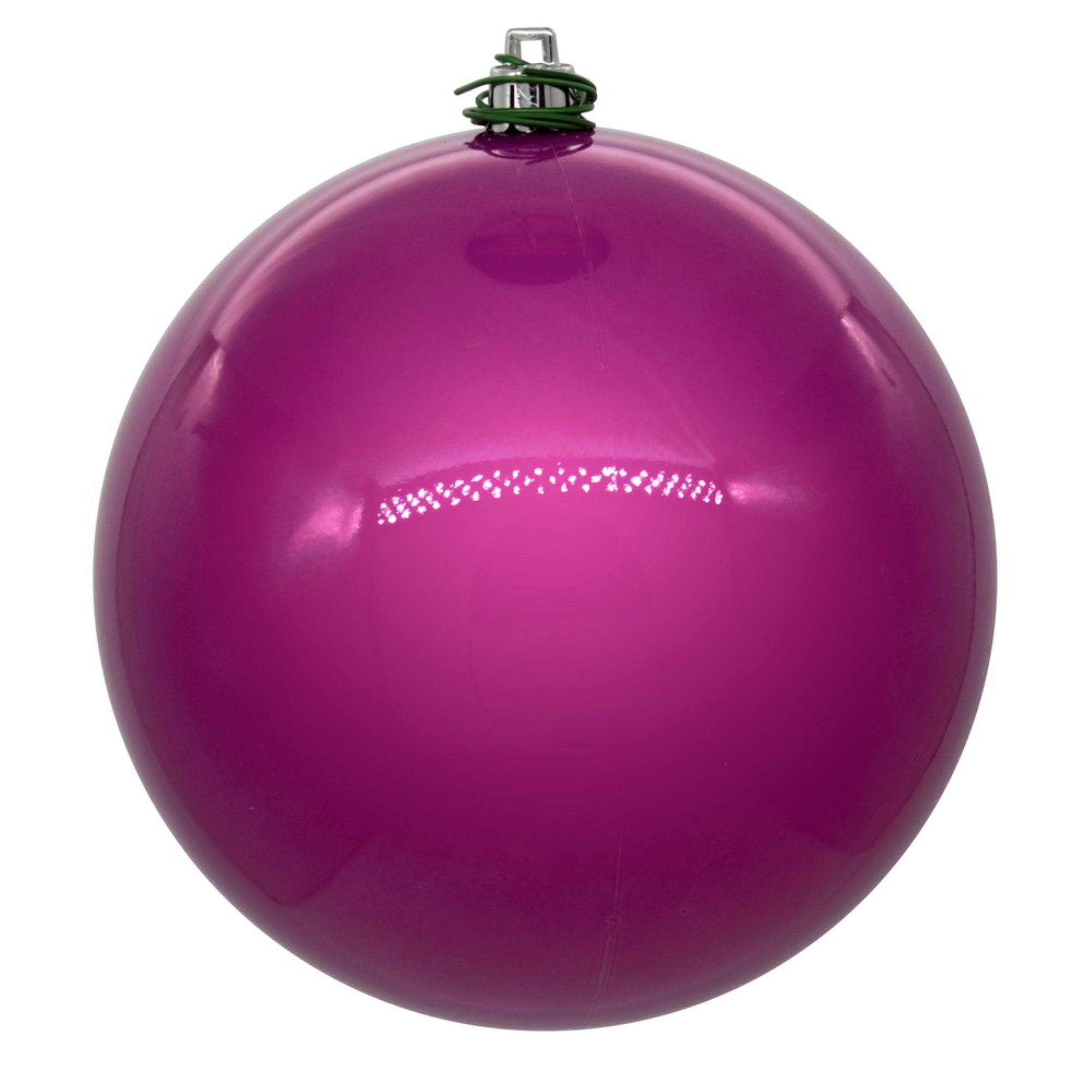 Vickerman 10″ Mauve Pearl UV Drilled Ball Ornament 1 per bag.