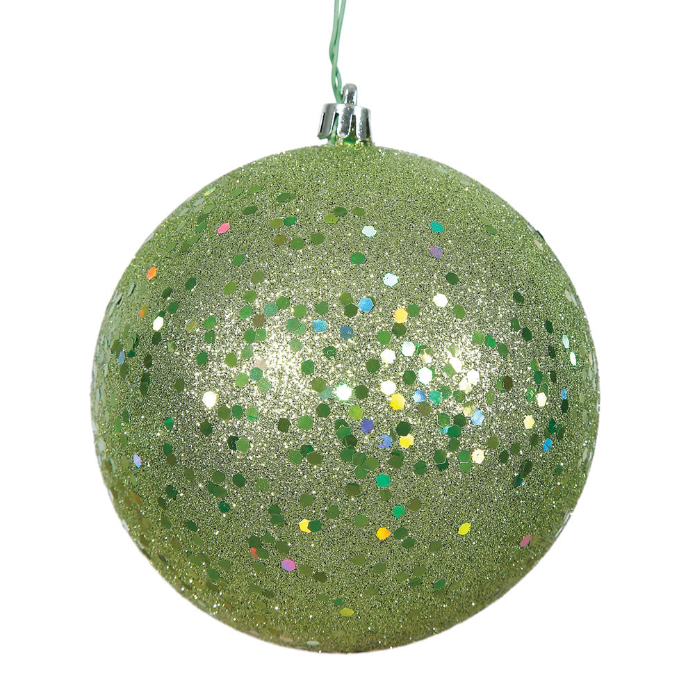 Vickerman 10″ Celadon Sequin Ball Drilled Cap - N592554DQ