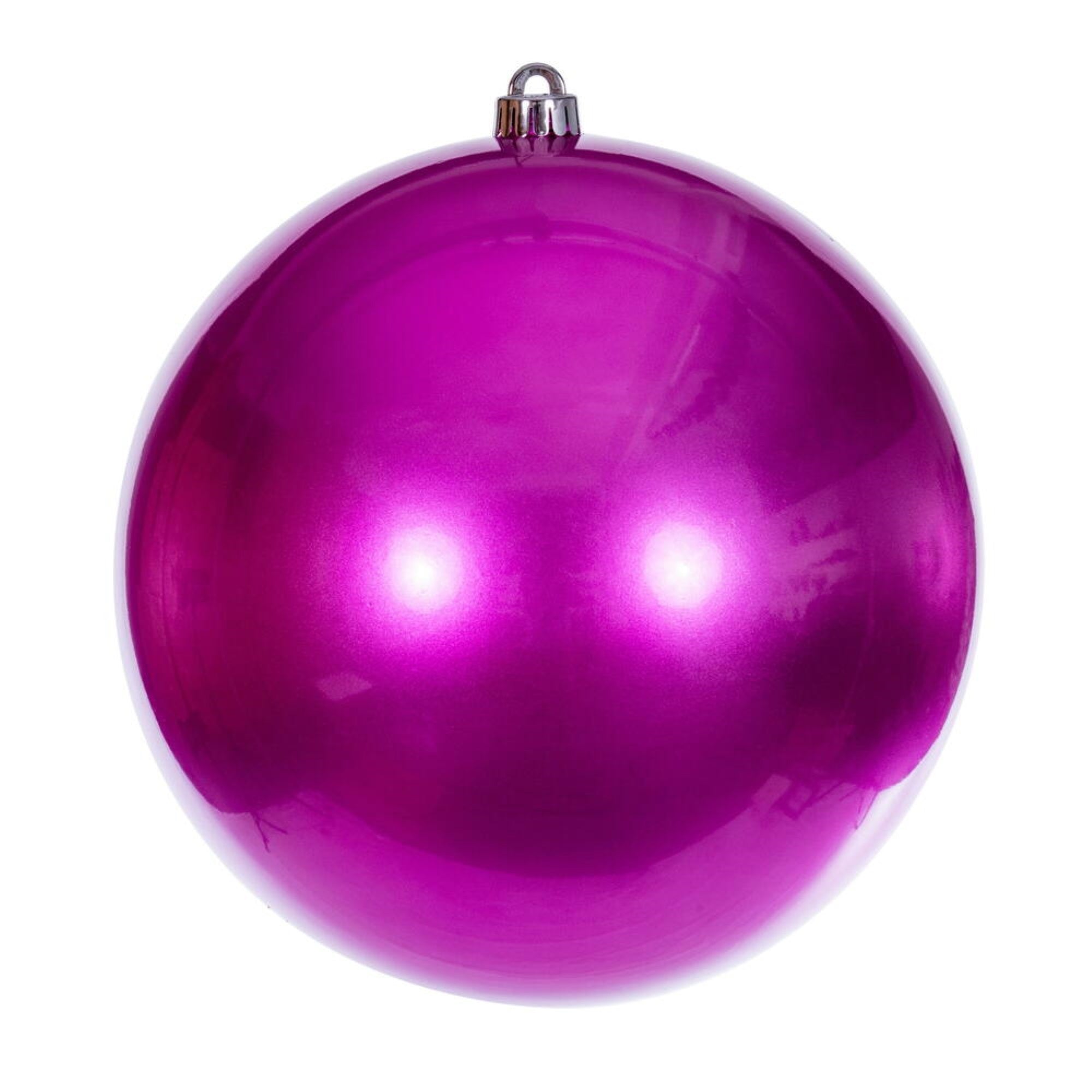 10” Hot Pink Candy Ball UV Drilled Cap